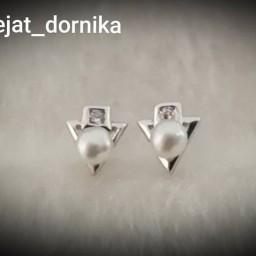 گوشواره نقره مرواریداصل