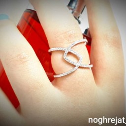 انگشترنقره زنانه جواهر