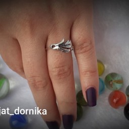 انگشترزنانه نقره گل