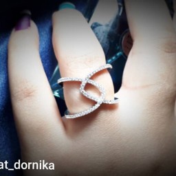 انگشترنقره زنانه جواهر