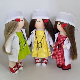 عروسک دخترانه و پسرانه دکتر عروسک روسی دکتر  عروسک دکتر  عروسک روسی پزشک 