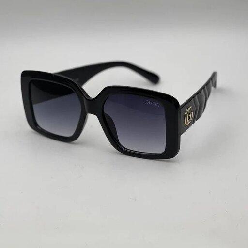عینک آفتابی زنانه مارک گوچی عدسی یووی 400 استاندارد (رنگ مشکی)