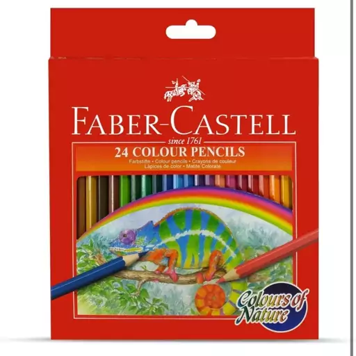 مدادرنگی 24 رنگ طبیعی فابرکاستل اورجینال Faber castell