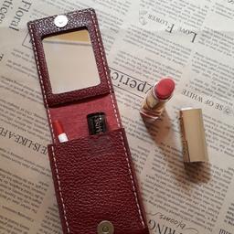 کیف لوازم آرایش دستی آینه دار مناسب داخل کیف و همراه چرم بزی دستدوز