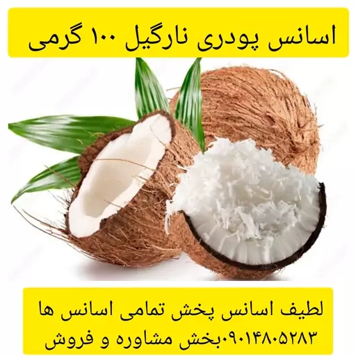 اسانس پودری نارگیل 100گرمی طعم دهنده قوی 