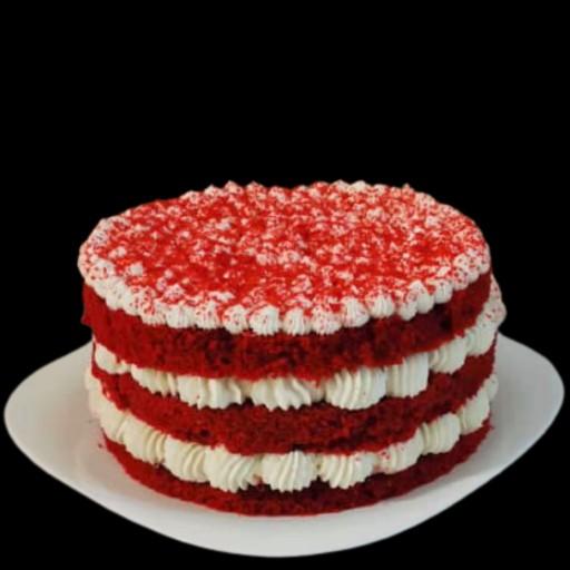 کیک ردولوت(مخملی) به مناسبت تولد کاملا خونگی و با کیفیت عاالی
