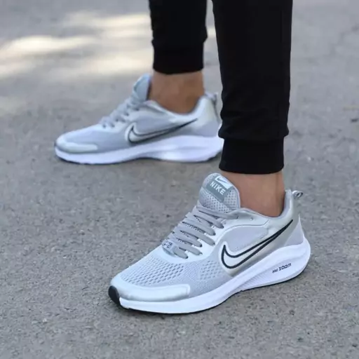 کتونی اسپرت مردانه طوسی نایک زوم Nike Zoom کفش 