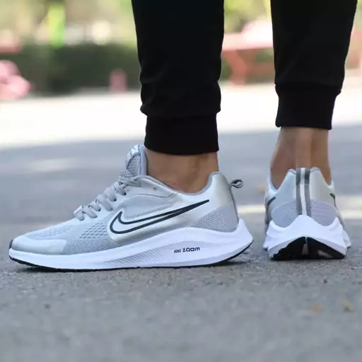 کتونی اسپرت مردانه طوسی نایک زوم Nike Zoom کفش 