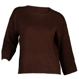 بلوز بافت قهوه ایی