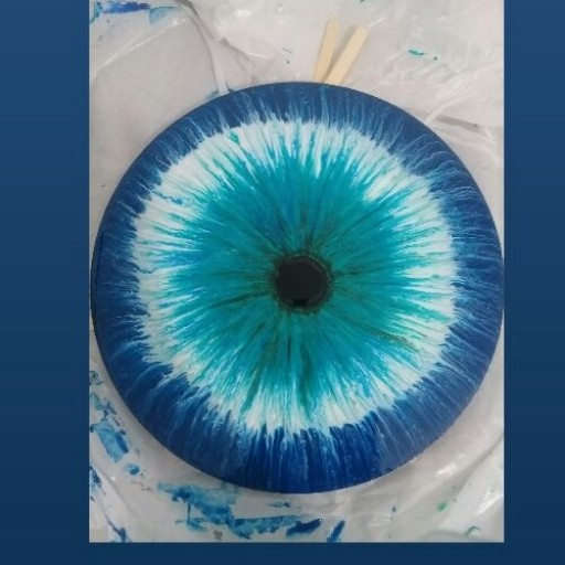 تابلو رزینی طرح چشم نظر مبلمونسرا مدل 268223