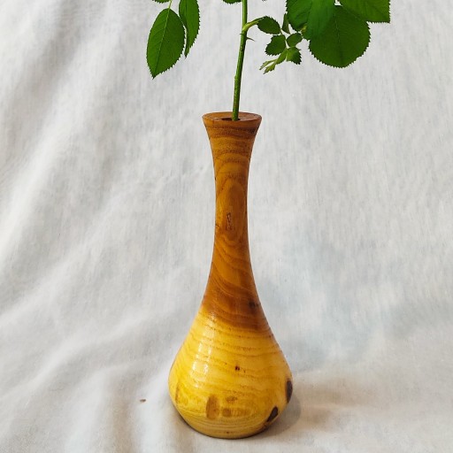 گلدان کوزه دکوری چوبی ماسراچی