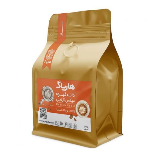 قهوه هارپاگ آماتا میکس نارنجی 100٪ عربیکا (یک کیلوگرمی _ دانه)