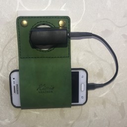 کیف چرمی شارژ موبایل دست دوز کیمیا