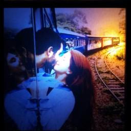 تابلو چراغدار  قطار عاشقانه