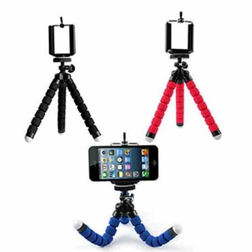 سه پایه انعطاف سبک و قابل حمل گوشی دوربین قرمز عکاسی  ارسال رایگان  