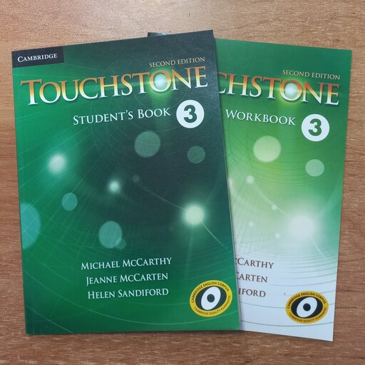 کتاب زبان تاچ استون  Touchstone 3 به همراه کتاب کار