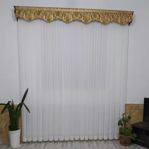 پرده حریر ساده متراژ 4.50 متر (برای عرض 1.50 متر) دوخت پلیسه آماده نصب