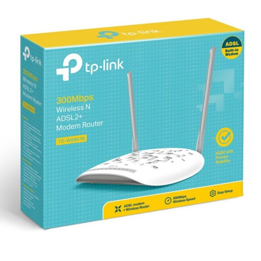 پک دو عددی مودم تی پی لینکTP-LINK TD-W8961N ADSL2 Plus Wireless N300 Modem Router