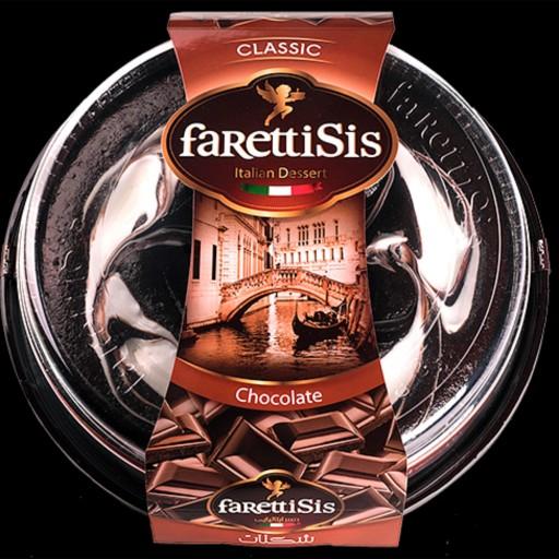 دسرکیک ایتالیایی فارتتی سیس طعم شکلات وزن خالص 400 گرم تولید بدون دخالت دست و کاملا استریل با طعم طبیعی
