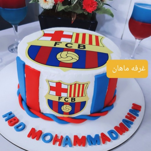 کیک تولد ورزشی فوتبالی پرسپولیس و استقلال خانگی