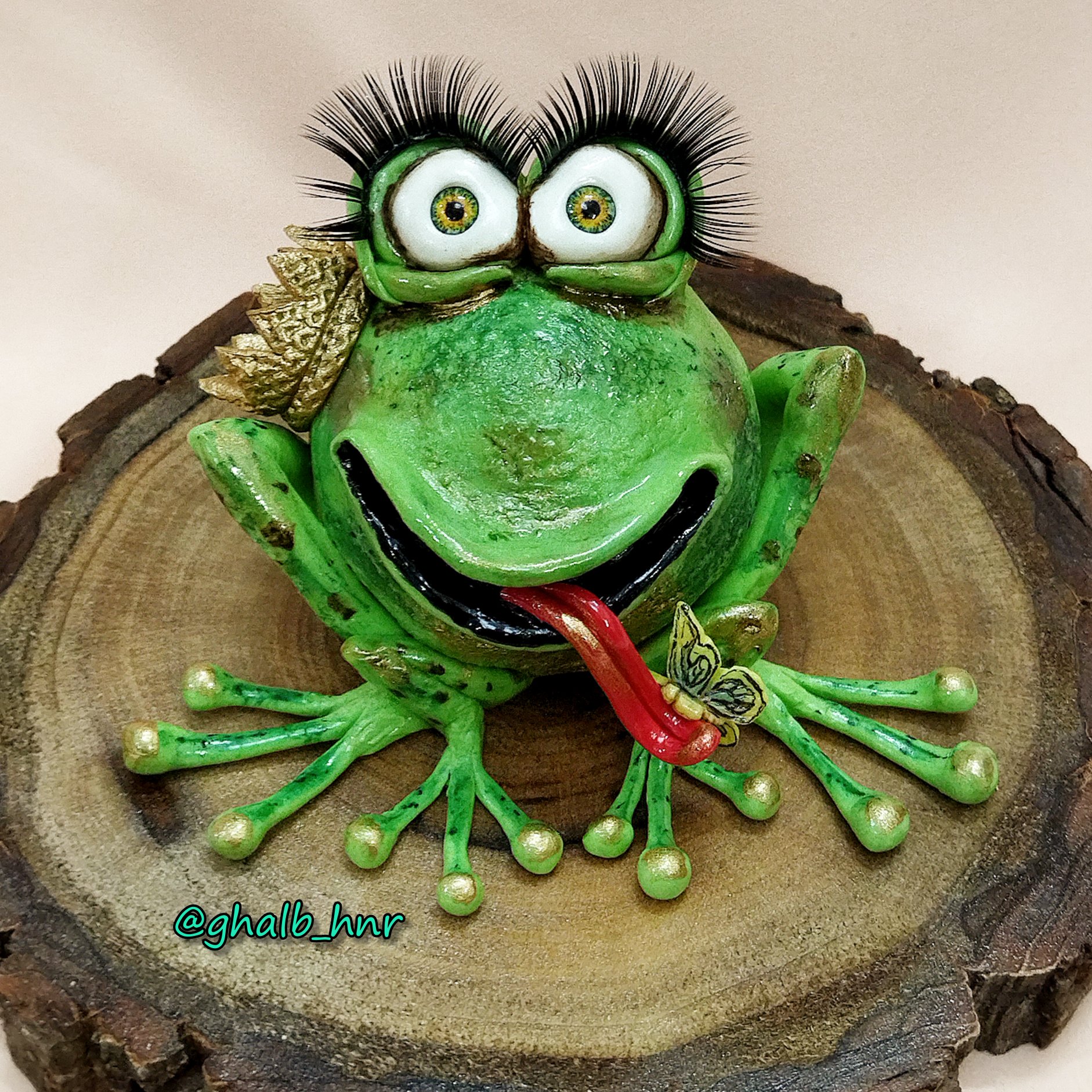 مجسمه قورباغه کاملا دستساز (پس کرایه)