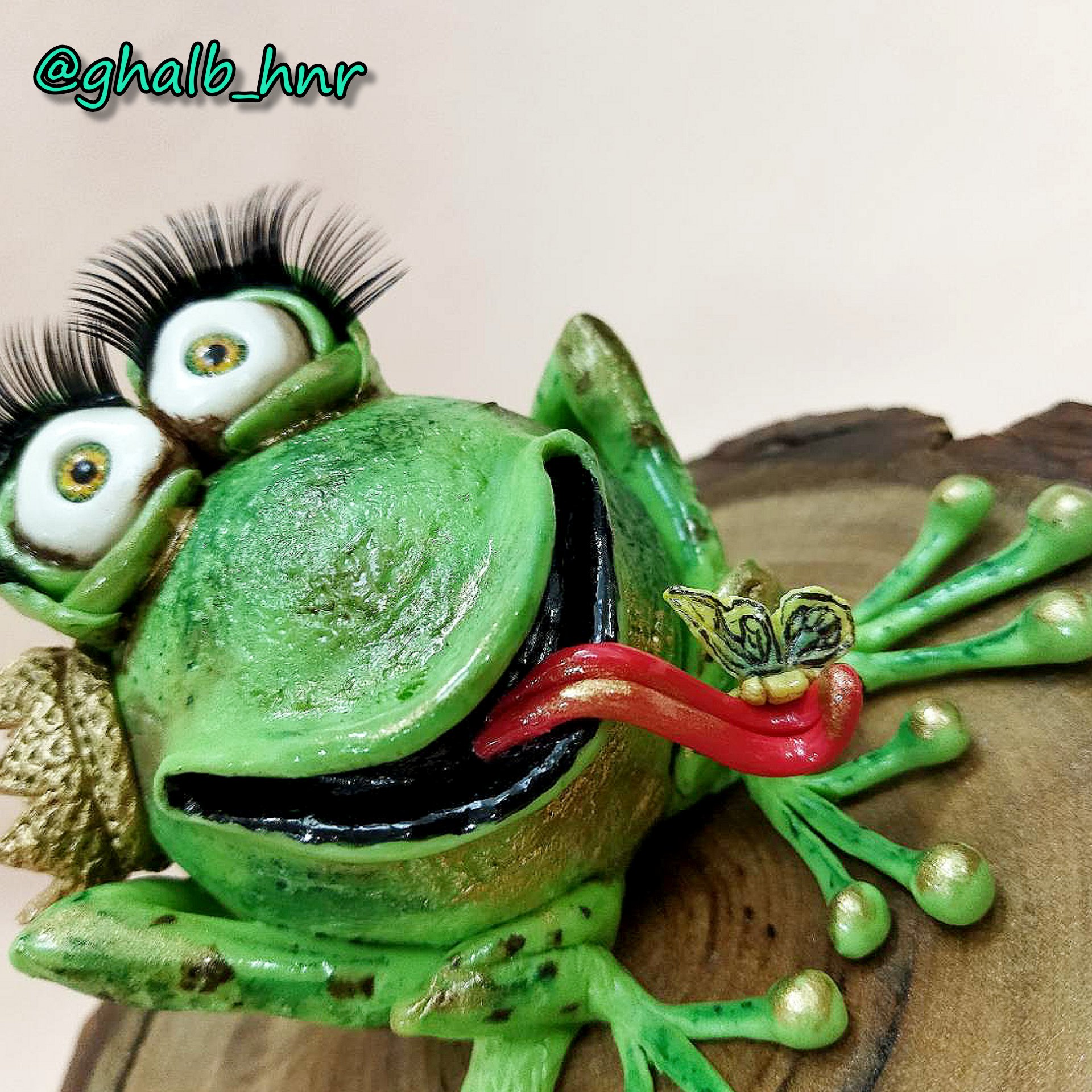 مجسمه قورباغه کاملا دستساز (پس کرایه)