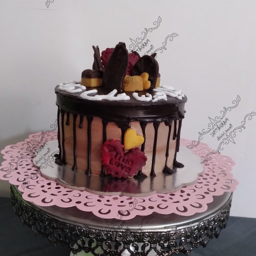 کیک شکلاتی خانگی ترافل