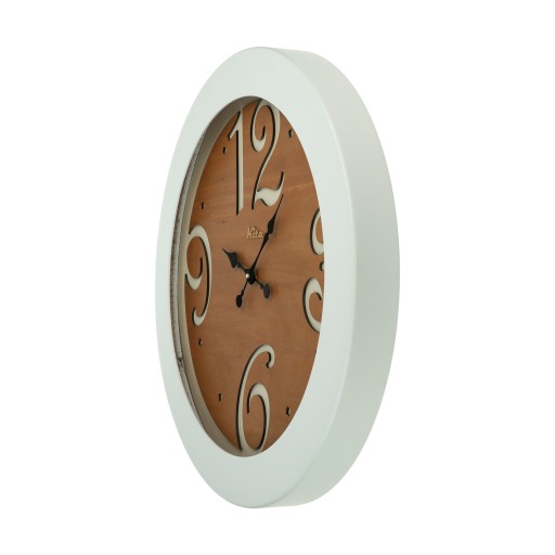ساعت دیواری چوبی مدل کیتا رویال کد CKS 605-W60 - (قطر 60 cm)