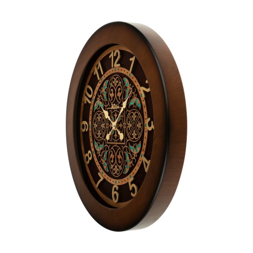 ساعت دیواری چوبی مدل کیتا رویال کد CKS 624-C40 - (قطر 40 cm)