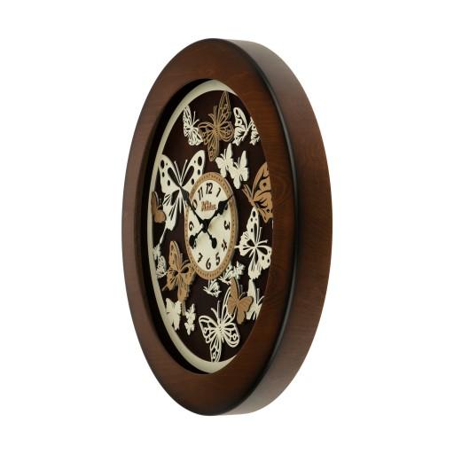ساعت دیواری چوبی مدل کیتا رویال کد CKS 622-C60 - (قطر 60 cm)