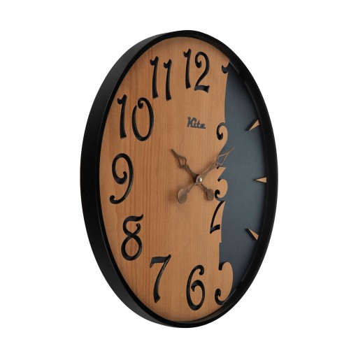 ساعت دیواری چوبی مدل رونیکا کد CKN 628-UM - (قطر 60 cm)