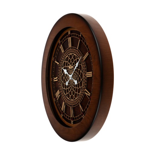 ساعت دیواری چوبی مدل کیتا رویال کد CKS 618-C40 - (قطر 40 cm)
