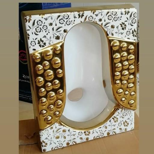 توالت زمینی کوتینگی درجه یک طلایی طرحدار