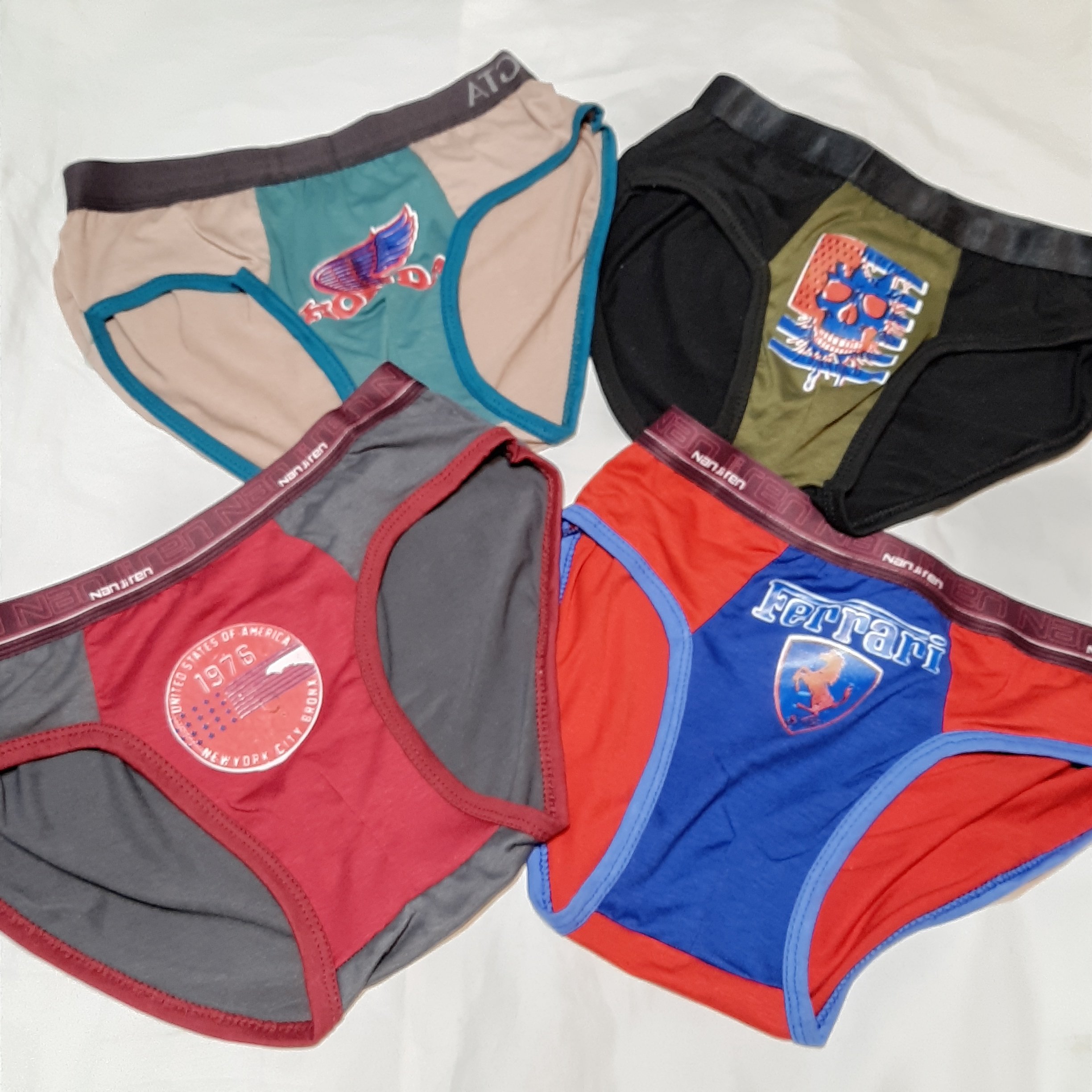 شورت دوتایی نخی ارسال ویسکوز کش با چاپ