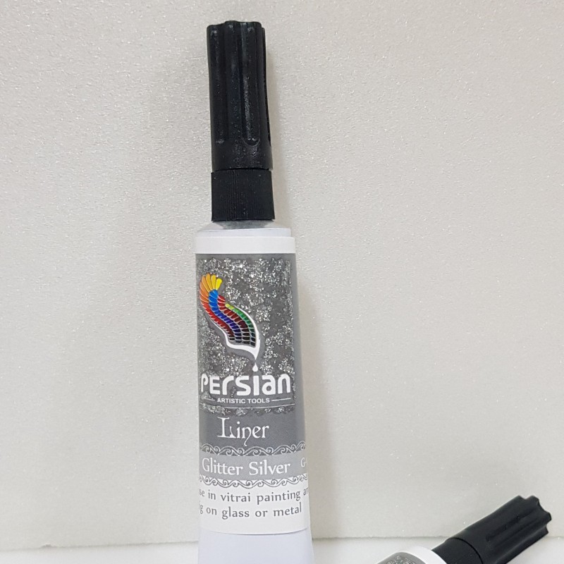 لاینر( خمیر دور گیر) پرشین رنگ نقره ای اکلیلی