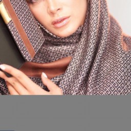 ست روسری -شال وکیف پاسپورتی جیوانچی پرو قهوه ای روشن