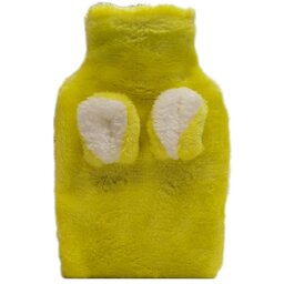 کیسه آب گرم  خرگوشی  سایز متوسط ، رنگ زرد ، کاور کیفیت بالا 
