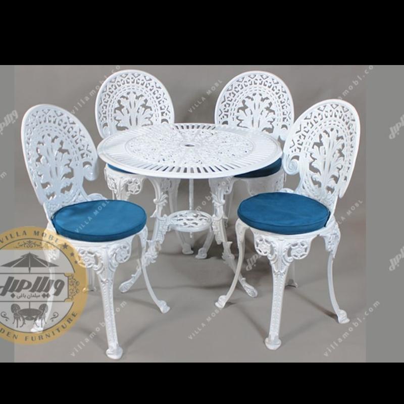 میز و صندلی طاووسی یا چکاوک آلومینیومی
4نفره با میز قطر 79 سانت با تشک _به روش پس کرایه _ارسال به سراسر کشور 