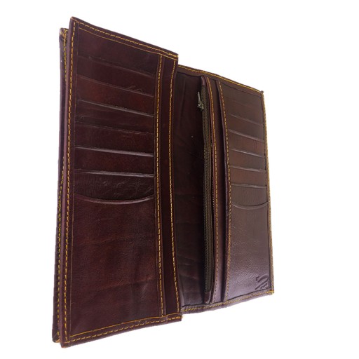 کیف پول چرم طبیعی چرماهنگ  مدل Piero   به همراه جعبه چوبی