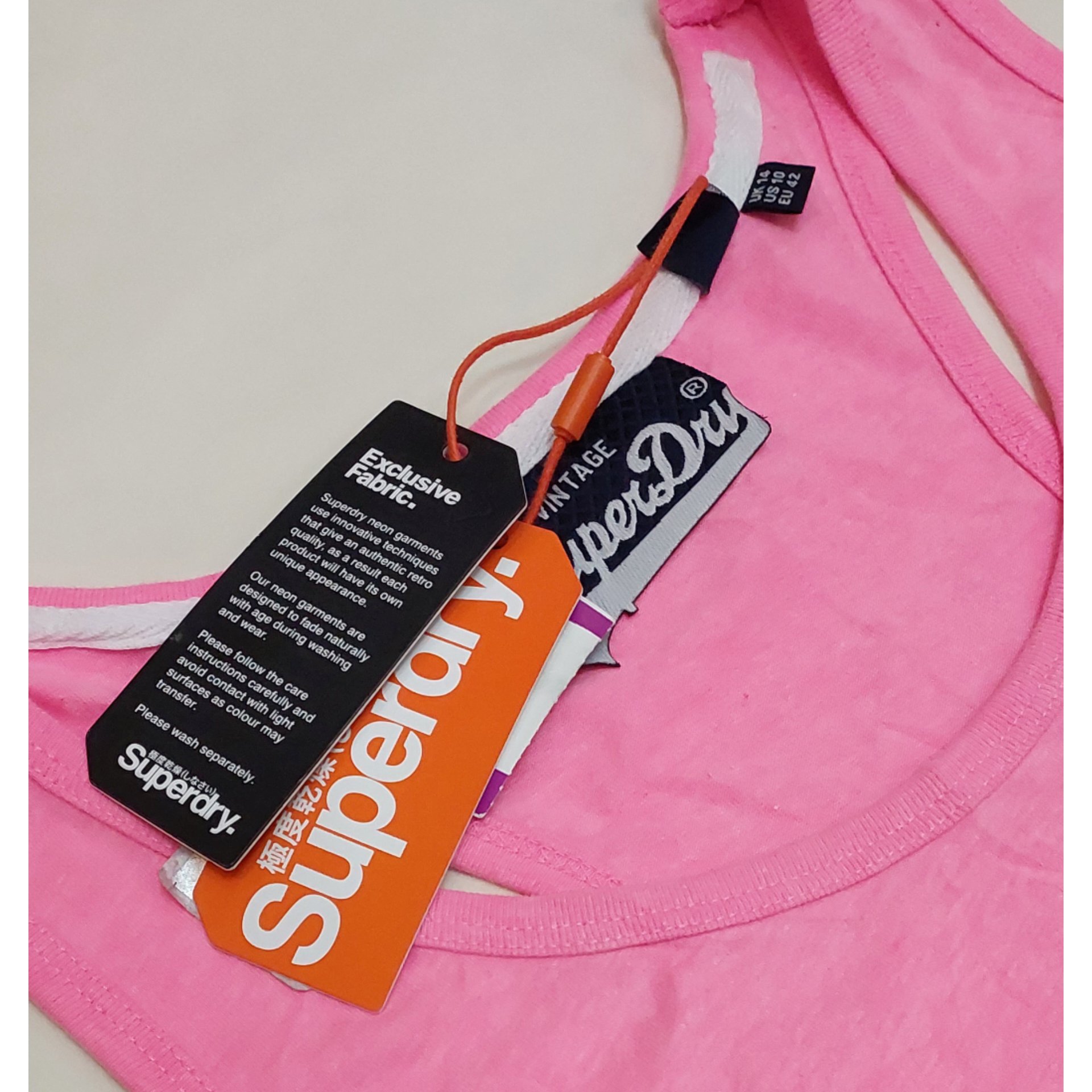 تاپ زنانه نخی سوپر درای superdry ترک