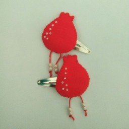 سنجاق سر نمدی طرح انار