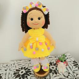 اسباب بازی عروسک بافتنی کاموایی دخترانه گلنار