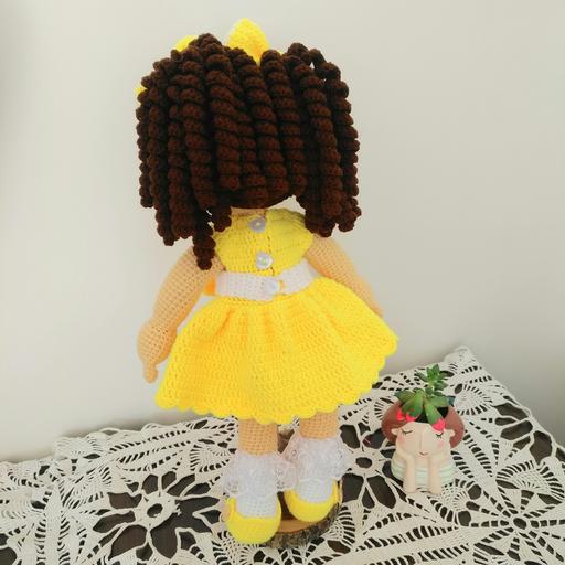 اسباب بازی عروسک بافتنی کاموایی دخترانه گلنار