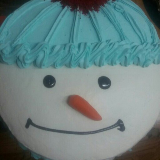 کیک تولد ادم برفی