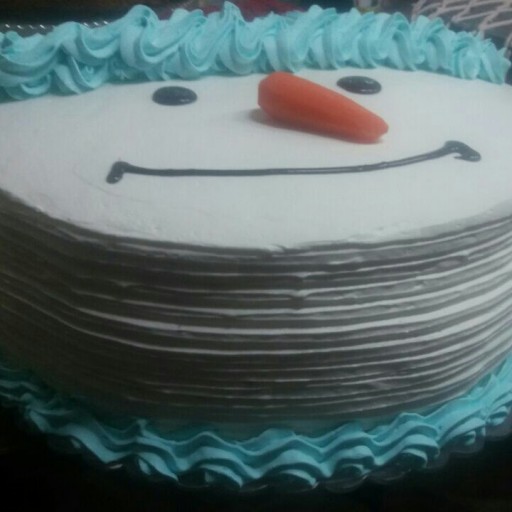 کیک تولد ادم برفی