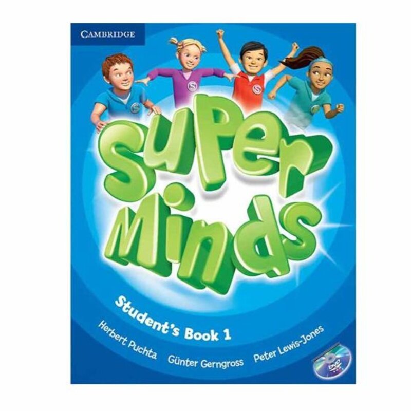 کتاب سوپرمایندز super minds 1 (کتاب کار و کتاب دانش آموز و سی دی و دی وی دی)