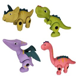 بازی آموزشی ساختنی و لگویی دایناسور اسباب بازی دارای پیچ گوشتی جهت باز کردن تمامی قطعات 