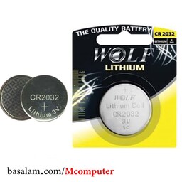 باتری سکه ای لیتیومی CR2032 ولف Wolf (باطری سکه ای)