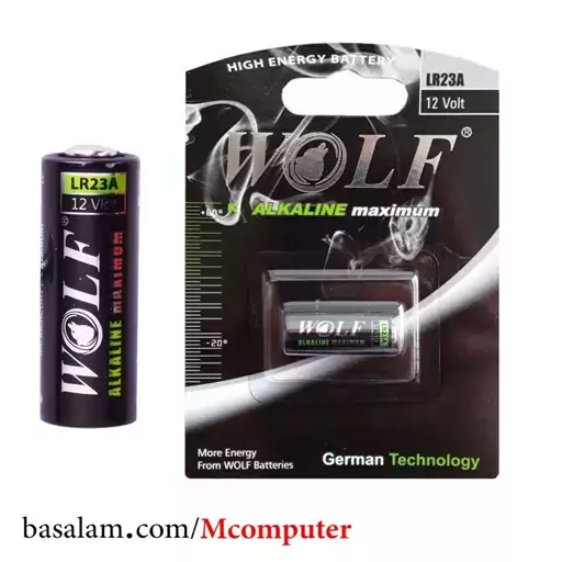 باتری ریموتی 23A ولف آلکالاین Wolf Alkaline (باطری 23 ای)