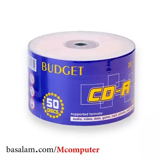 سی دی خام بادجت Budget CD بسته 50 عددی